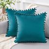 Almofada Decorativa Veludo Holandês Formato de Bola Nordic Light Luxury Sala de Estar Capa de Almofada para Sofá Almofada Lombar Cabeceira de Cama 45X45cm