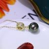 Accesorios DIY Plata de Ley S925 Versátil Clásico Colgante de Perla Colgante Vacío Accesorios Colgante de Collar Hecho a Mano Colgante de Plata Mujeres