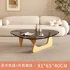 Mesa de Centro de Vidro Criativa Mesa de Centro para Influenciadores Sala de Estar Casa Apartamento Pequeno Mesa de Centro Moderna Minimalista Luxo Leve Mesa Pequena Extremamente Simples