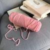 Manta de Lã Tricotada, Não Solta Fiapos, Cama para Gato de Estimação Tricotada à Mão, Almofada, Cobertor para Berço de Bebê, Grade Anti-Colisão, Tricotado à Mão