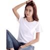 Camiseta de Cor Sólida para Mulheres, Manga Curta, Caimento Solto, Manga Curta Preta de Cor Sólida, Blusa com Ombro Regular, Nova Camiseta Feminina de Manga Curta de Verão