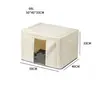 Caja de Almacenamiento de Tela Plegable Visible Ventana Única Gran Capacidad-66L