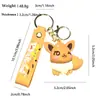 Nuevo Llavero Pokemon Eevee Disfraz de Dibujos Animados Llavero Pikachu Colgante para Mochila de Estudiante Pokemon