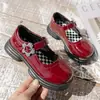 Zapatos de Cuero para Niñas 2025 Verano Nuevos Zapatos de Princesa de Suela Blanda para Niños Niña Bebé Niño Mediano y Grande Zapatos Casuales para Actuación