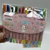 Crayón Giratorio de Bebé de Tres Años de Dibujos Animados Anime, Lápiz de Pintura Lindo de 12 Colores para Niños de Escuela Primaria, Bolígrafo Corto de Pintura