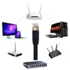 Fornecedores de fábrica cabo de rede plano classe 7 CAT7 classe 10 gigabit cobre sem oxigênio blindado cabo acabado jumper de banda larga
