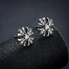 Pendientes Retro de Hip-Hop con Cruz de Circonita y Diamantes Completos para Hombres y Mujeres, Modernos, Únicos, Estilo Minimalista, Pendientes de Lujo Ligero de Nicho al por Mayor