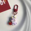 Llavero con colgante de león y dragón de Año Nuevo, bonito y rojo, para regalar en Año Nuevo, ideal como adorno colgante para pareja.