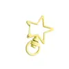 Fecho de Mola Estrela de Cinco Pontas Colorido Pintado Fecho Irregular Liga de Pulverização Pingente de Chaveiro DIY Acessórios de Joia Pintados por Spray