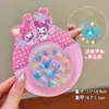 Lindas Pegatinas de Uñas Artísticas para Niños, Pegatinas de Uñas de Niña de Dibujos Animados de Celebridad de Internet, Parches 3D Desmontables para Uñas para Niñas Pequeñas
