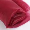 Tecido de Organza, Fio Rígido, Fio de Três Fios, Tecido Transparente com Glitter para Vestido de Casamento, Fio Decorativo para Artesanato, Tecido para Bolsa, Perolado