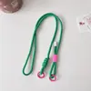 Adequado para Corda Longa Ajustável para Alça de Celular Pendurar Alça de Pescoço Alça de Celular Transversal Cordão de Nylon Clipe Traseiro Cordão Longo Trançado