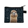 Nova Bolsa de Moedas Curta de Animal Fofo 2021 Mini Carteira de Cartão Bolsa de Armazenamento de Moedas com Impressão Digital para Cabelo