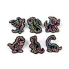 Broche de Dragón de Neón que Brilla en la Oscuridad Insignia Metálica de Dibujos Animados Accesorios Creativos de Personalidad para Bolsos Medalla Broches para Ropa