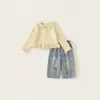 Colección de Ropa para NiñasConjunto de Dos Piezas para Bebés Niñas, Ropa Infantil, Pantalones Largos de Mezclilla, Ropa de Otoño, Ropa para Niños