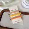 Novo Grampo de Cabelo Doce para Franja, Presilha Lateral Suave Estilo Francês, Grampo de Cabelo Ondulado de Acetato, Presilha Lateral