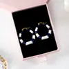 Brincos da Moda Europeia e Americana Justop, Brincos Redondos Coloridos Retrô, Brincos de Ouro 18K Real Não Desbotam para Mulheres