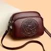 Bolso pequeño redondo de moda para mujer estilo chino, nuevo bolso de hombro casual retro elegante de gran capacidad para mujer