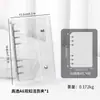 Almacenamiento de Uñas Fresco y Elegante con Doble Cremallera Seleccionado Cuidadosamente Libro Transparente de PVC para Colección de Uñas Álbum de Mini Almacenamiento Desmontable de Hojas Sueltas