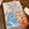 Brincos de Flor de Tecido com Franja e Pérolas para Mulheres Novos Super Fada Doce Gancho de Orelha Moda Versátil Acessórios de Orelha Nicho Sensação de Alto Padrão