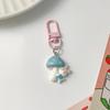 Llavero con forma de hongo para chica, colgante para bolso, bolsa de regalo pequeña, llavero para pareja, lote de joyería pequeño
