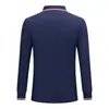 Colección de primavera y otoño: Camisa polo de manga larga para hombre, una camisa casual de negocios con cuello, adecuada para hombres jóvenes y de mediana edad