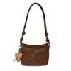 Bolso Versátil de Moda para Viajes Diarios Bolso de Mujer Textura de Cuero de Cera de Abeja de Moda Bolso de Hombro Único Cruzado Alto Valor Estético Bolso de Axila