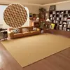 Alfombra de Sala de Estar de Sisal Sintético, Felpudo de Color Sólido Moderno y Sencillo para Dormitorio, Cobertura Completa de Área Grande, Alfombra Absorbente de Polvo para Mesita de Noche