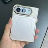 Adequado para iPhone 18 DUO, capa de celular magnética de vidro Corning dobrável, capa de celular de cor sólida fosca para Apple 18 DUO