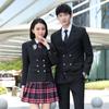 Terno de Professor Masculino e Feminino Mesmo Uniforme Estilo Colegial Uniforme de Aula de Alunos Outono Roupas de Trabalho de Professores de Jardim de Infância Professoras de Jardim de Infância