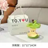 Estante de Almacenamiento para Cepillo de Dientes Eléctrico de Cerámica Apple Lavabo del Baño Tocador Pasta de Dientes Base para Cepillo de Dientes Flor de Seda