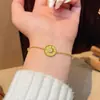 Pulseira de Disco Estrela Girassol Estilo Palácio Retrô para Mulheres, Design Simples e Único, Joia de Amizade Exquisita e Fashion