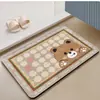 Expansão Tapete Absorvente de Silicone Mole Macio Porta do Vaso Sanitário Tapete Novo Tapete Antiderrapante para os Pés Tapete de Entrada Home Cartoon