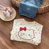 Moletom infantil coleção outono 2026 novo estiloso top de princesa para bebês e crianças suéter infantil roupas estilo primavera e outono