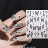Pegatinas de Uñas de Mariposa Láser de Radiación Hueca Líquida Populares de Moda Parches de Uñas 3D en Relieve