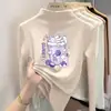 Top cálido y grueso de otoño e invierno para niñas, nuevo estilo 2026, cómoda camiseta básica de corte holgado, camiseta de manga larga de forro polar alemán para niños mayores
