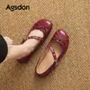 Zapatos Mary Jane con Lazo Augushiden para Mujer 2026 Nuevo Modelo de Otoño con Aumento Interno de Altura, Vintage para el Trabajo, Zapatos de Salón Exquisitos