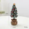Adornos de Mini Árbol de Navidad de Resina Transfronterizos Adornos Pequeños de Escritorio Regalos de Navidad Decoraciones Navideñas