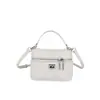 Bolso de Mano Cuadrado Pequeño Retro Moderno de Moda para Mujer, Color Sólido, Estilo de Alta Gama, Bolso Cruzado Grande Moderno para Viajar