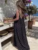 2026 Transfronterizo Amazon Nuevo Vestido de Casa Suelto Estampado sin Tirantes para Mujer Vestido de Playa