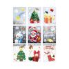 Dowmoo adesivos de janela de natal atmosfera de natal adesivos de janela de vidro de casa decoração de porta de vidro