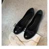 Couro de Cavalo Super Macio ~ Couro Genuíno Francês Sapatos Retrô de Laço para Mulheres Outono Novos Mocassins Boca Rasa Ballet Mary Jane