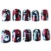Halloween Estilo Europeu e Americano Unhas Vestíveis Arte de Unha Fantasma Caveira Peças de Unha Unhas Vestíveis Feitas à Mão Unhas Postiças Unhas Removíveis Atacado