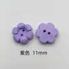 Botões de Plástico, Botões Floridos Coloridos, Botões Decorativos para Camisas Infantis, Suéteres, Cardigans, Botões Decorativos Feitos à Mão de Dois Furos