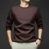 Sudadera Nueva de Otoño 2025 para Hombre, Estilo Coreano Casual Color Sólido Cuello Redondo de Moda Versátil Camiseta de Manga Larga para Hombre