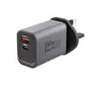 Nuevo Cargador de 150W para Todos los Protocolos, Pequeño Electrodoméstico de Viaje, Cabezal de Carga Rápida con Múltiples Puertos A+C Cabezal de Carga Gris