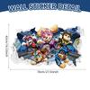 Nuevos pegatinas de pared decorativas para habitación infantil del equipo Wang Wang animación de dibujos animados 3d pared rota jardín de infantes estudio pegatina póster pvc