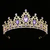 Tiara Coroa de Princesa de Cristal para Mulheres, Estilo de Luxo, Faixa de Cabeça Coroa de Noiva para 18º Aniversário