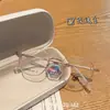 Gafas de Alta Graduación con Lentes Graduados, Montura Pequeña de Titanio Tamaño 48, Montura de Gafas de Titanio Puro para Mujer, Ultraligeras 9 Gramos, Forma Cuadrada