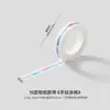 15 Cintas Washi Rasgáveis à Mão Estilo Japonês 0,8cm DIY Planner Divisória Criativa Fita Washi Fina Rasgável